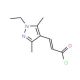 (2E)-3-(1-Ethyl-3,5-dimethyl-1H-pyrazol-4-yl)-acryloyl chloride - chemical structure image