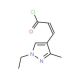 (2E)-3-(1-Ethyl-3-methyl-1H-pyrazol-4-yl)-acryloyl chloride - chemical structure image