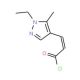 (2E)-3-(1-Ethyl-5-methyl-1H-pyrazol-4-yl)-acryloyl chloride - chemical structure image