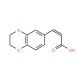(2E)-3-(2,3-dihydro-1,4-benzodioxin-6-yl)acrylic acid (CAS 14939-91-4) - chemical structure image
