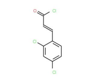 (2E)-3-(2,4-dichlorophenyl)acryloyl chloride - chemical structure image