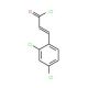 (2E)-3-(2,4-dichlorophenyl)acryloyl chloride - chemical structure image