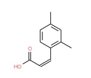 (2E)-3-(2,4-dimethylphenyl)acrylic acid (CAS 1685-80-9) - chemical structure image