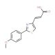 (2E)-3-[2-(4-methoxyphenyl)-1,3-thiazol-4-yl]acrylic acid - chemical structure image