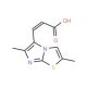 (2E)-3-(2,6-dimethylimidazo[2,1-b][1,3]thiazol-5-yl)acrylic acid - chemical structure image