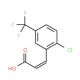(2E)-3-[2-chloro-5-(trifluoromethyl)phenyl]acrylic acid - chemical structure image