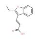 (2E)-3-(2-ethyl-1-benzofuran-3-yl)acrylic acid (CAS 91902-94-2) - chemical structure image