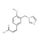 (2E)-3-[3-(1H-Imidazol-1-ylmethyl)-4-methoxyphenyl]acrylic acid - chemical structure image