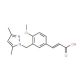 (2E)-3-{3-[(3,5-Dimethyl-1H-pyrazol-1-yl)methyl]-4-methoxyphenyl}acrylic acid - chemical structure image