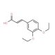 (2E)-3-(3,4-diethoxyphenyl)acrylic acid (CAS 137013-00-4) - chemical structure image