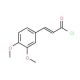 (2E)-3-(3,4-dimethoxyphenyl)acryloyl chloride (CAS 39856-08-1) - chemical structure image