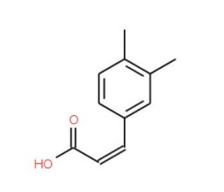 (2E)-3-(3,4-Dimethylphenyl)acrylic acid (CAS 147219-20-3) - chemical structure image