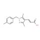 (2E)-3-[3,5-dimethyl-1-(4-methylbenzyl)-1H-pyrazol-4-yl]acrylic acid - chemical structure image