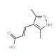 (2E)-3-(3,5-Dimethyl-1H-pyrazol-4-yl)acrylic acid (CAS 884048-51-5) - chemical structure image