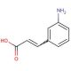 (2E)-3-(3-aminophenyl)acrylic acid (CAS 127791-53-1) - chemical structure image