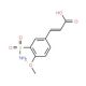 (2E)-3-[3-(aminosulfonyl)-4-methoxyphenyl]acrylic acid - chemical structure image