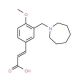 (2E)-3-[3-(Azepan-1-ylmethyl)-4-methoxyphenyl]-acrylic acid - chemical structure image
