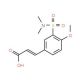 (2E)-3-{3-[(dimethylamino)sulfonyl]-4-methoxyphenyl}acrylic acid - chemical structure image