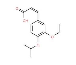 (2E)-3-(3-Ethoxy-4-isopropoxyphenyl)acrylic acid - chemical structure image