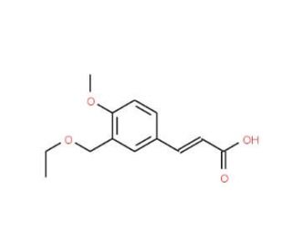 (2E)-3-[3-(Ethoxymethyl)-4-methoxyphenyl]-acrylic acid - chemical structure image