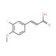 (2E)-3-(3-fluoro-4-methoxyphenyl)acrylic acid (CAS 630424-79-2) - chemical structure image