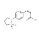 (2E)-3-[4-(1,1-dioxidoisothiazolidin-2-yl)phenyl]acrylic acid - chemical structure image