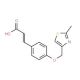 (2E)-3-{4-[(2-methyl-1,3-thiazol-4-yl)methoxy]phenyl}acrylic acid - chemical structure image
