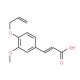 (2E)-3-[4-(allyloxy)-3-methoxyphenyl]acrylic acid - chemical structure image