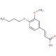 (2E)-3-(4-butoxy-3-methoxyphenyl)acrylic acid - chemical structure image