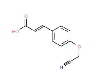 (2E)-3-[4-(cyanomethoxy)phenyl]acrylic acid - chemical structure image