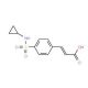 (2E)-3-{4-[(cyclopropylamino)sulfonyl]phenyl}acrylic acid - chemical structure image