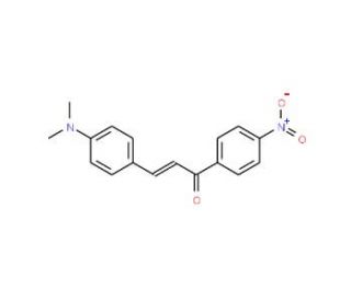 (2E)-3-[4-(dimethylamino)phenyl]-1-(4-nitrophenyl)prop-2-en-1-one (CAS 20431-58-7) - chemical structure image