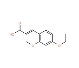 (2E)-3-(4-Ethoxy-2-methoxyphenyl)acrylic acid - chemical structure image