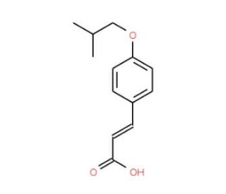 (2E)-3-(4-Isobutoxyphenyl)acrylic acid - chemical structure image