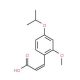 (2E)-3-(4-Isopropoxy-2-methoxyphenyl)acrylic acid - chemical structure image