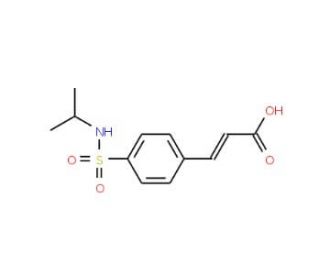 (2E)-3-{4-[(isopropylamino)sulfonyl]phenyl}acrylic acid - chemical structure image