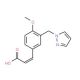 (2E)-3-[4-Methoxy-3-(1H-pyrazol-1-ylmethyl)phenyl]acrylic acid - chemical structure image