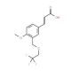(2E)-3-{4-Methoxy-3-[(2,2,2-trifluoroethoxy)-methyl]phenyl}acrylic acid - chemical structure image
