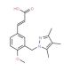 (2E)-3-{4-Methoxy-3-[(3,4,5-trimethyl-1H-pyrazol-1-yl)methyl]phenyl}acrylic acid - chemical structure image