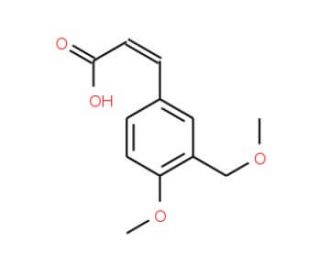 (2E)-3-[4-Methoxy-3-(methoxymethyl)phenyl]-acrylic acid - chemical structure image