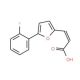(2E)-3-[5-(2-fluorophenyl)-2-furyl]acrylic acid - chemical structure image
