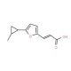 (2E)-3-[5-(2-methylcyclopropyl)-2-furyl]acrylic acid - chemical structure image
