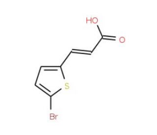 (2E)-3-(5-bromothien-2-yl)acrylic acid (CAS 50868-68-3) - chemical structure image