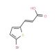 (2E)-3-(5-bromothien-2-yl)acrylic acid (CAS 50868-68-3) - chemical structure image