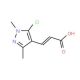(2E)-3-(5-chloro-1,3-dimethyl-1H-pyrazol-4-yl)acrylic acid - chemical structure image