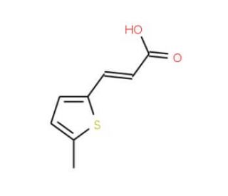 (2E)-3-(5-methylthien-2-yl)acrylic acid - chemical structure image