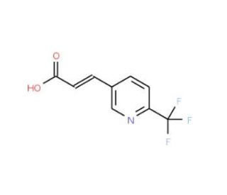 (2E)-3-[6-(Trifluoromethyl)pyridin-3-yl]-propenoic acid (CAS 773131-93-4) - chemical structure image