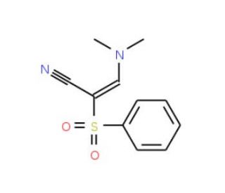 (2E)-3-(dimethylamino)-2-(phenylsulfonyl)acrylonitrile - chemical structure image