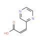 (2E)-3-(pyrazin-2-yl)prop-2-enoic acid - chemical structure image