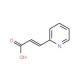 (2E)-3-(pyridin-2-yl)prop-2-enoic acid (CAS 7340-22-9) - chemical structure image